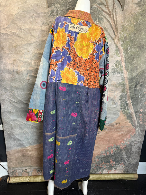 JG-183 Kantha Sunrise Coat-MIX 6
