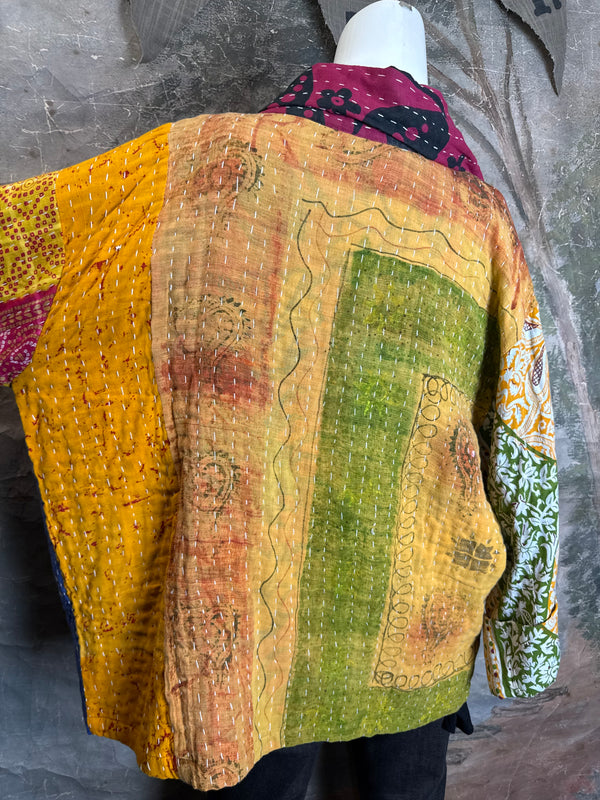 SS6148 Funky Kantha Jacket-Marley C