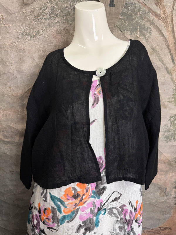 MP-MT348 Bolero With Button-Black