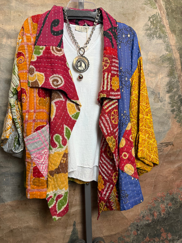 SS6148 Funky Kantha Jacket-Marley C