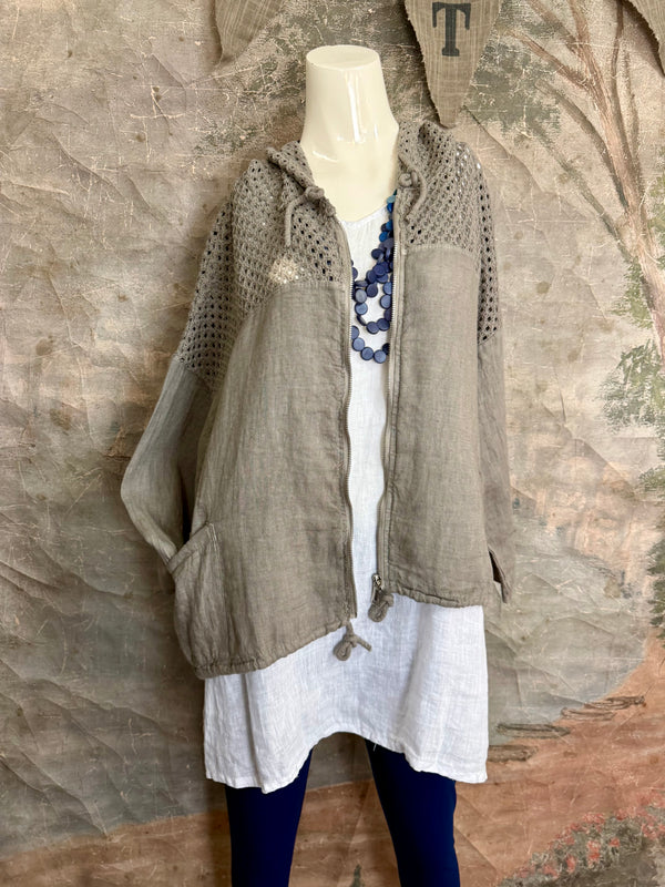 92076 Mix Net Jacket-Mud