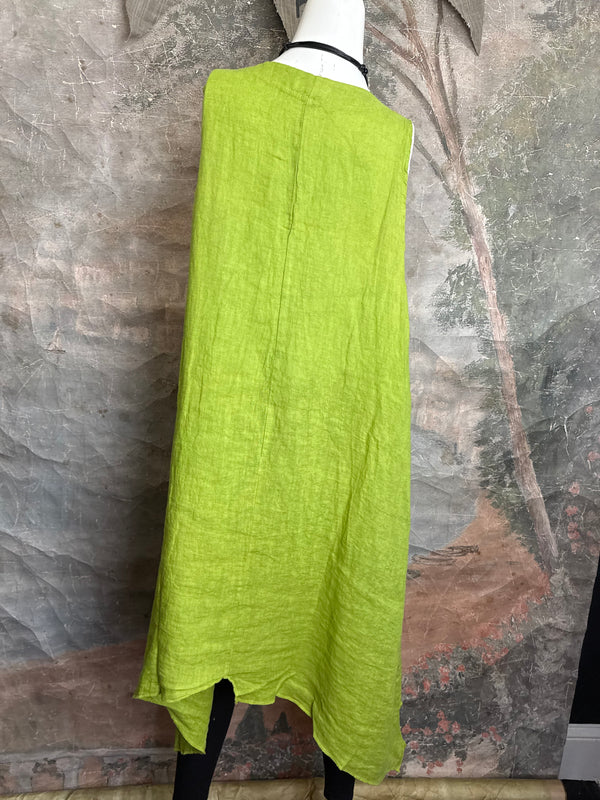 751 Artistry Layered Tank Dress-Kiwi