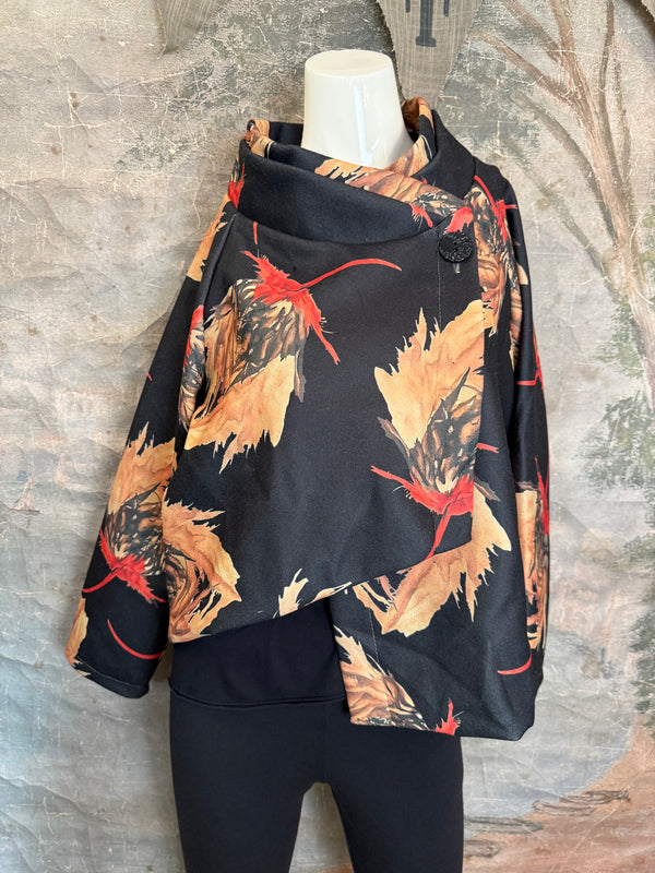 91813 Asym Floral Cropped JTK-BLACK