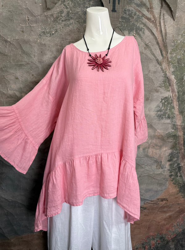 MP-HLT651 Baby Doll Top-Pink