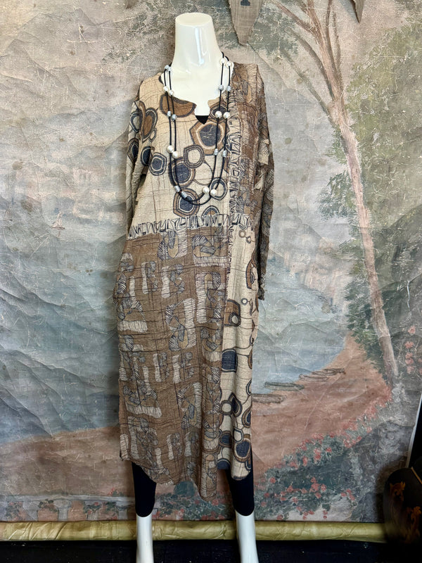 D448 Waffle Knit VNeck Dress-COOPER