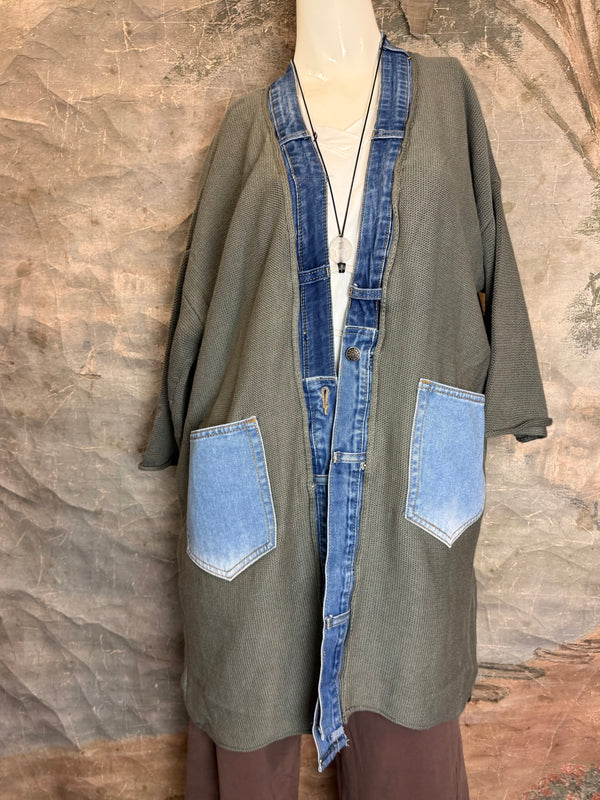 5547 Cotton/Denim Love Cardigan