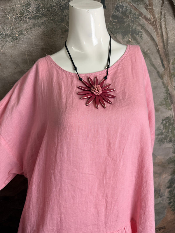 MP-HLT651 Baby Doll Top-Pink