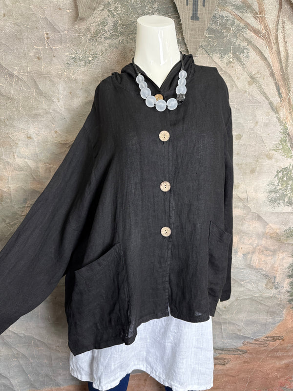 92112-62 Hoodie Jacket-Black