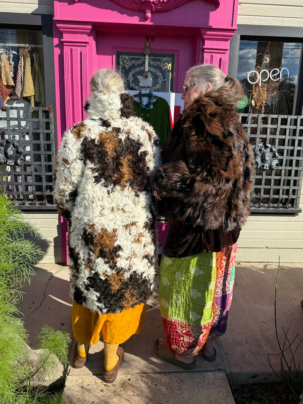 5764 Faux Fur Mink Short Coat