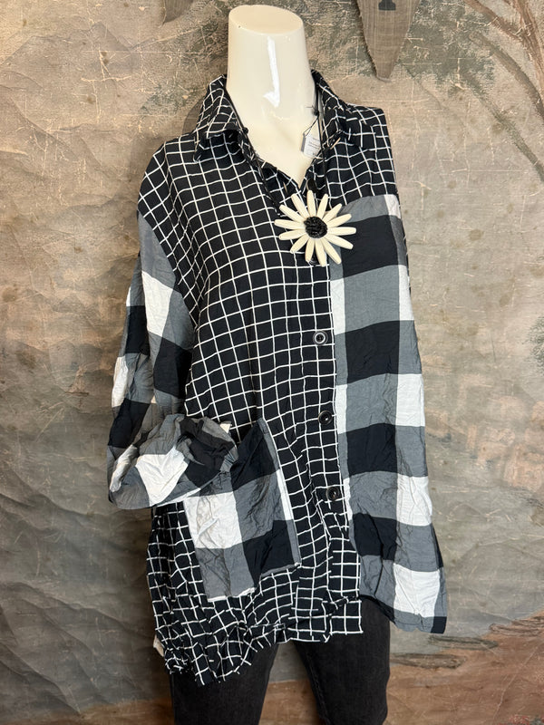 2550 Crushed Plaid Mix Shirt