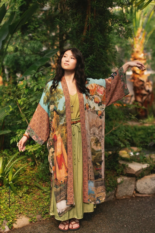 MOTS Opera Duster Kimono Robe-Secret Garden