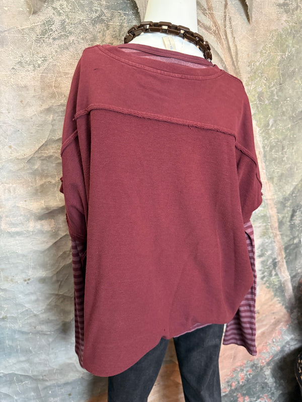 8300-3061 Pullover Vest Topper-Red Indigo