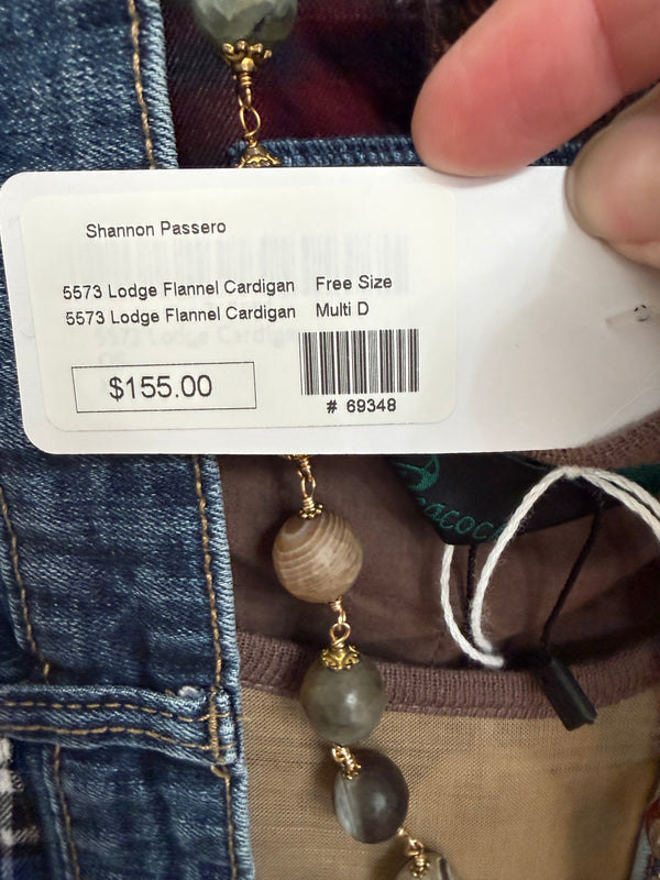 5573 Lodge Flannel Cardigan-Mix D
