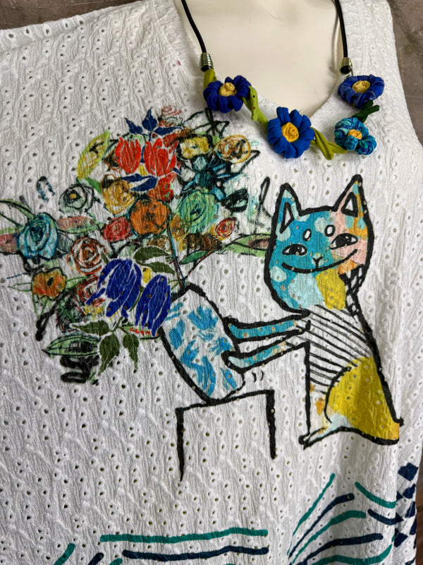 T1196 Vneck Dolman High-low Top-CAT-Astrophy