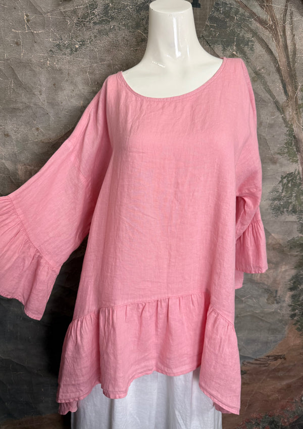MP-HLT651 Baby Doll Top-Pink