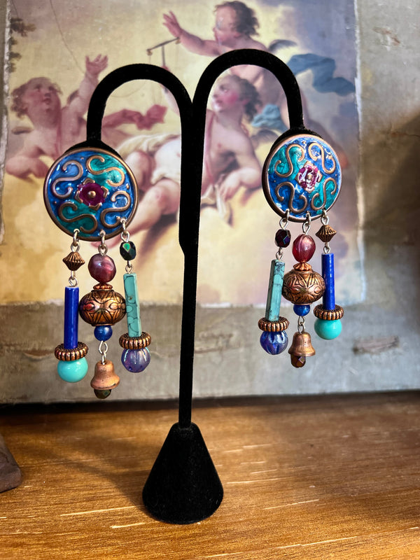 000ACJ Artisan Clip on Earrings