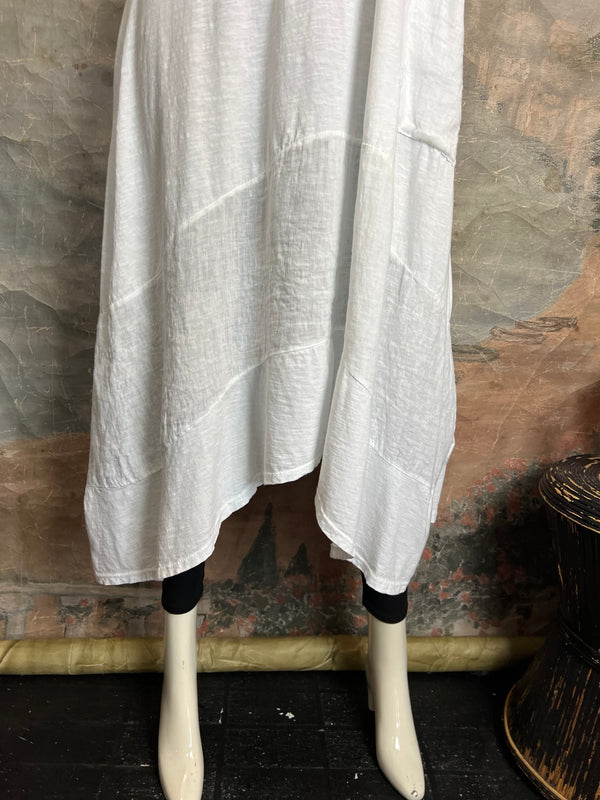 1123 Sharkbite Dress-White