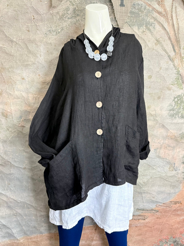 92112-62 Hoodie Jacket-Black