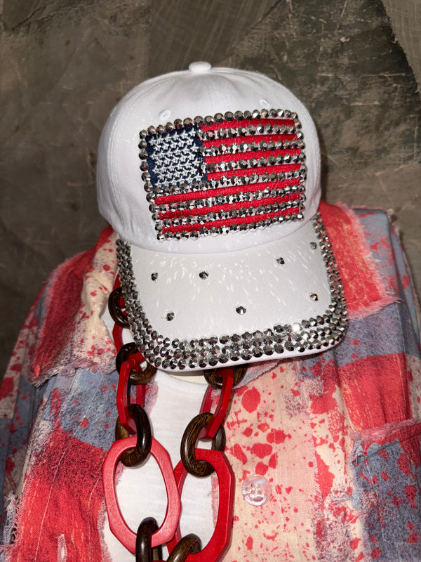 HT277 Embellished Denim BB Cap