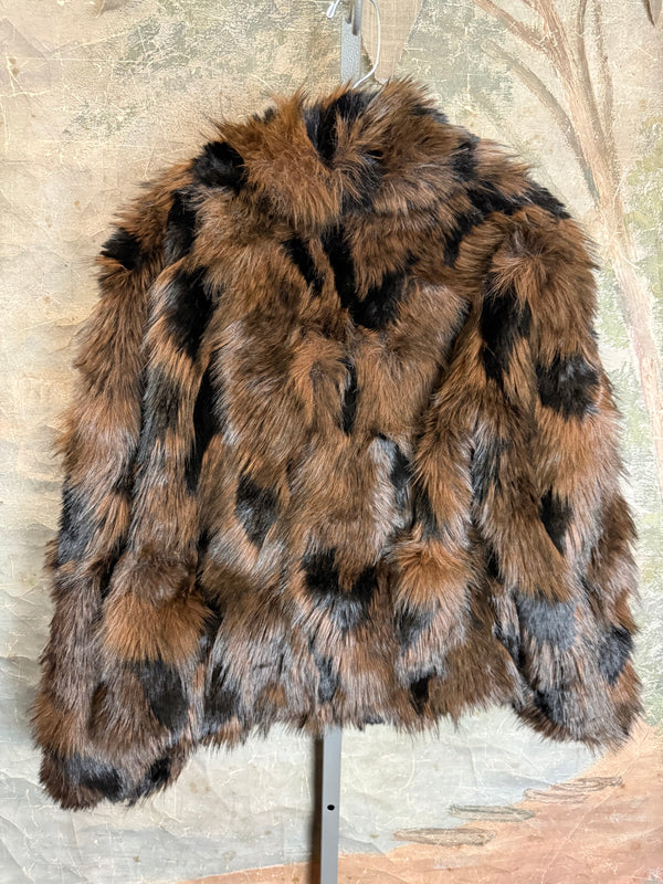 5764 Faux Fur Mink Short Coat