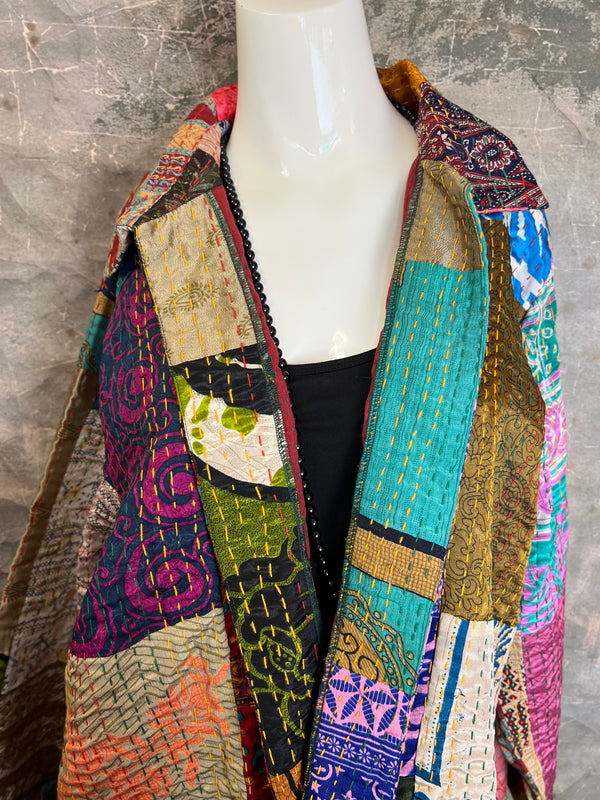 5683J Kantha/Vintage Kimono JKT-Bold Mix 2