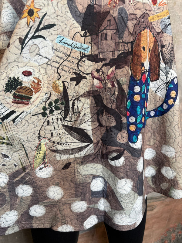 T812NB Drop Shoulder Top-Lunch Time