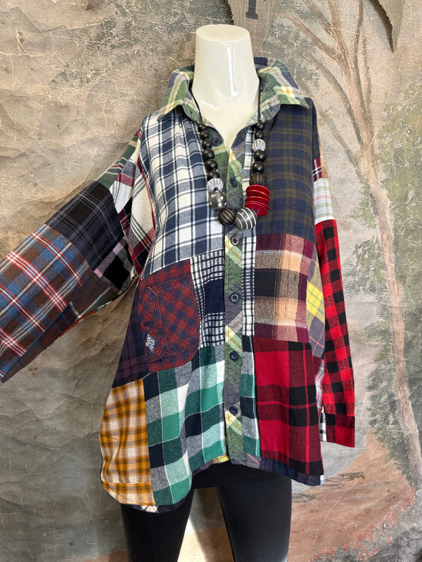 5620 Flannel PW BF Shirt- PW A