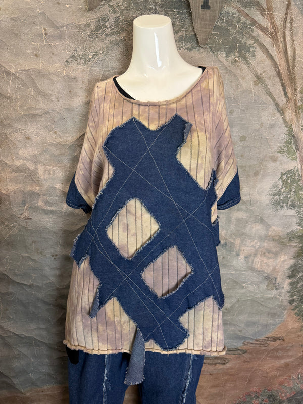 SWD003 West Denim Mix Sweater