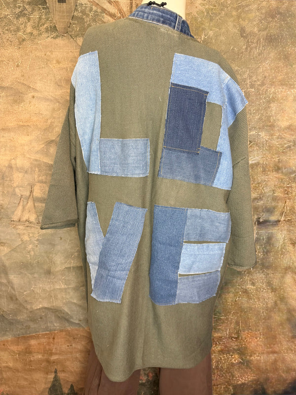 5547 Cotton/Denim Love Cardigan