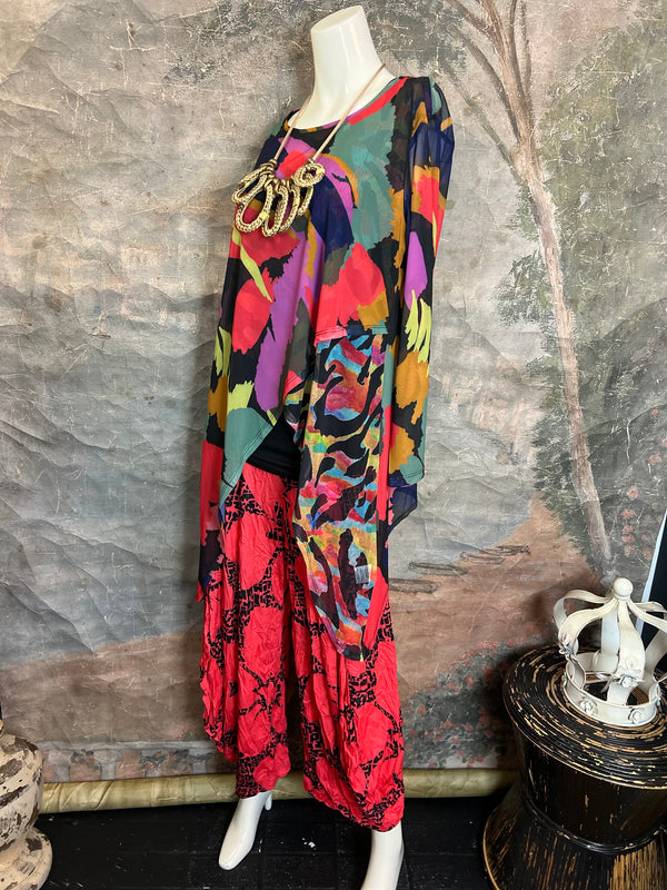 CV-3911 Jade Pant -Hibiscus