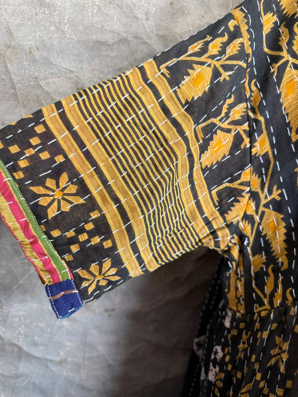 1027w Kantha Arts Tiered Dress-Mix 3