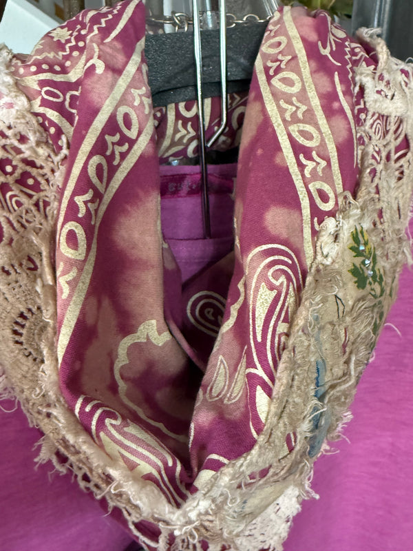 ARB Hand Painted Bandana-Magenta