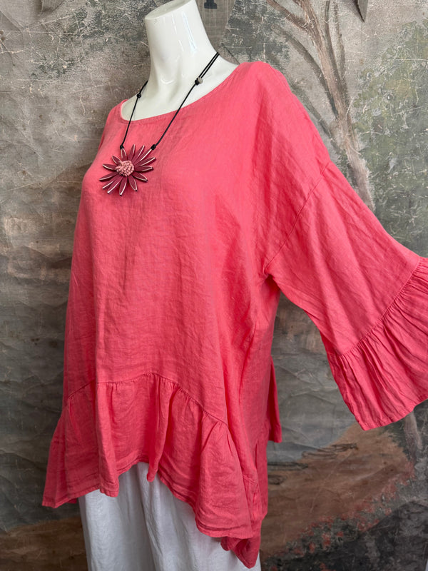 MP-HLT651 Baby Doll Top-Grapefruit