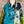 Load image into Gallery viewer, 7042C Block Dyed Possibly Tunic-Turq Mix

