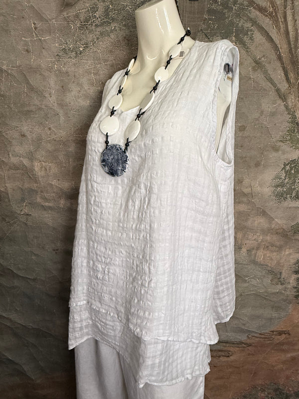 MP-CR293 Double Layer Tank-White