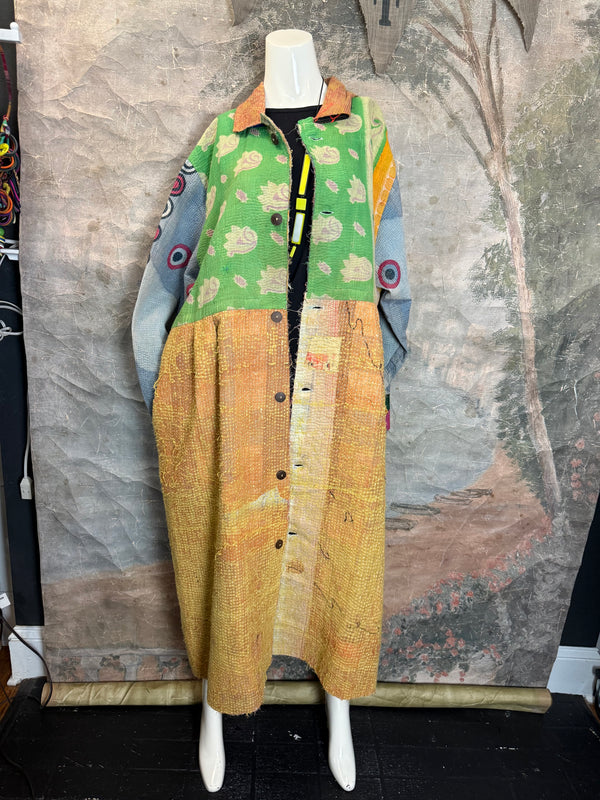 JG-183 Kantha Sunrise Coat-MIX 6