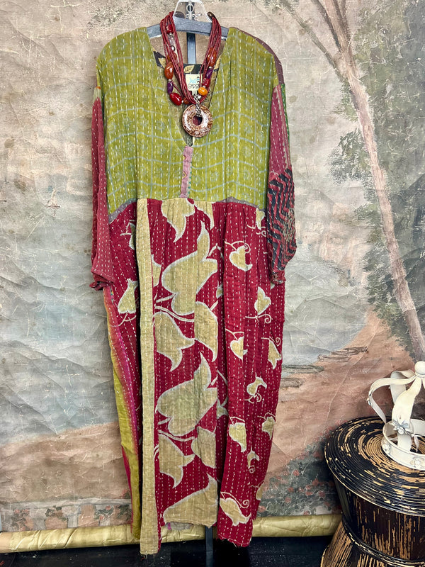 JG-156 Kantha Sunrise Dress-Mix 6