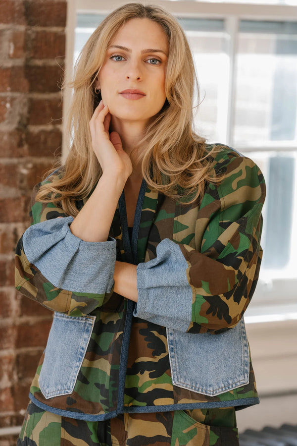 5646 Nevada Camo Mix Cardigan