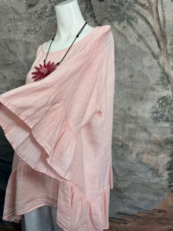 MP-HLT651 Baby Doll Top-Quartz Pink