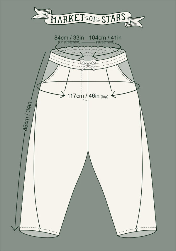 MOTS Linen Crop Artist Pant-Love Language