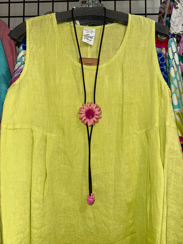 26N123 Single Mum Bolo Necklace-Pink