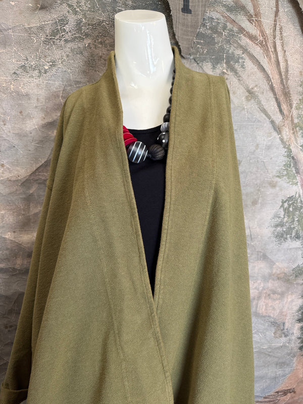 833-3184 Flare Cardi Coat