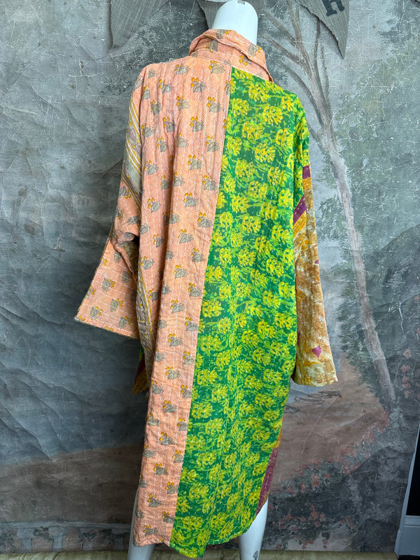 1013w Long Kurta Shirt Dress-Stella