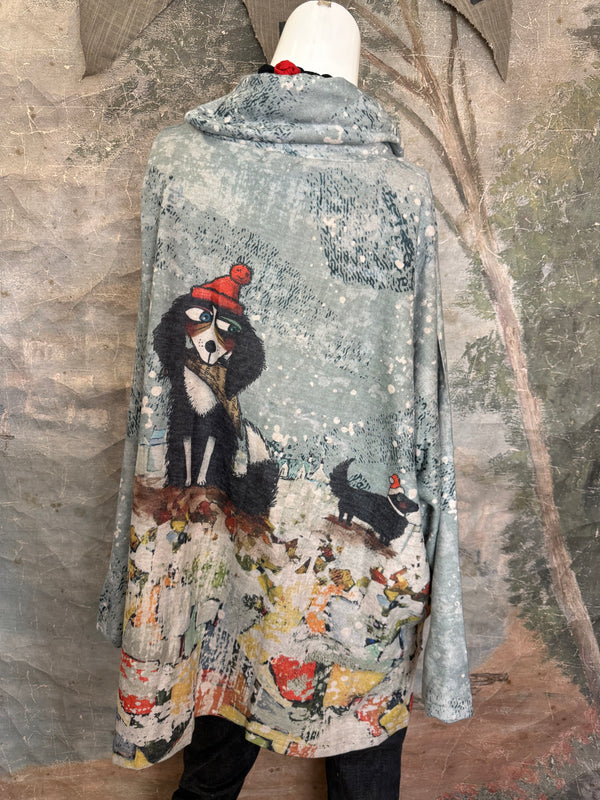 T1097 Cowlneck Dolman Slv Top-Jolly Buddy