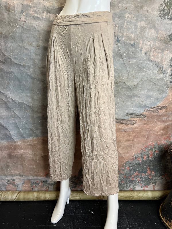 24054 Crinkle Pants-Khaki