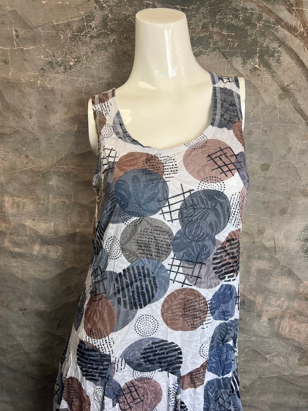 25007 Crinkle Bubble Dress