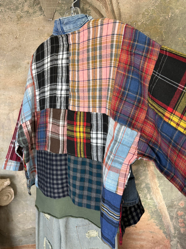 5573 Lodge Flannel Cardigan-Mix A