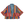 Load image into Gallery viewer, Woman wearing Stella Cardigan 5860 with rainbow serape stripes, denim trim, ruffle hem, and bell sleeves over white tee - 4

