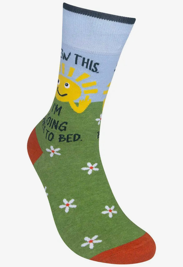 Art To Wear Novelty Socks-Back to bed