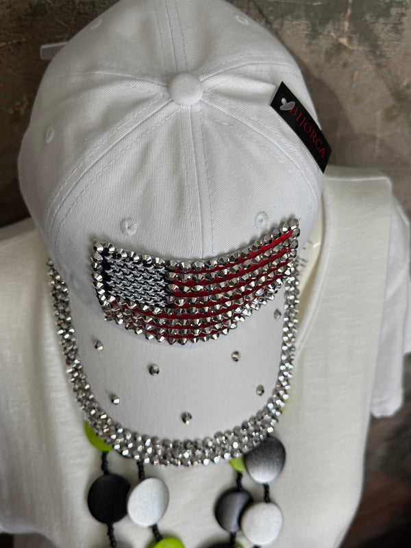 HT277 Embellished Denim BB Cap